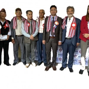 Former and present faculty members on CDPH 5th Annual Day