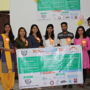 Students Celebrating World Health Day